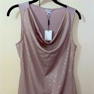 Calvin Klein women's striped blouse